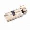 Brass Single Euro Profile Brass Mortise Door Lock Cylinder