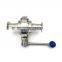 hygienic long type clamp  manual  Butterfly Ball Valve