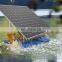 Hot sale Solar fish pond aerator 48V DC waterwheel aeration floating waterwheel type aerator
