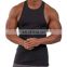 Black Plain Tank top for men, cotton/spandex jersey tanks wholesale gym stringer