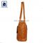 Vintage Style Swiss Cotton Lining Material Luxurious Women Genuine Leather Handbag