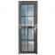 Aluminum casement door modern front design Tempered glass entrance doors residential