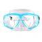 High Quality Luxury Water Wide Vision Pink Color Diving Black Wholesale Nose Cover Anti Fog Adult Goggles Swim