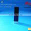 Black square lipstick tube with all cover cap, sqaure lip stick tube with gold inner