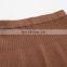 Newest Elegant A-Line Pleated Rib Knitted Cashmere Skirt Solid Design with Natural Waist Sustainable Woolen Yarn Dyed Fabric