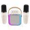 Family KTV Bluetooth Dual Speaker Led Flashing Light Wireless Outdoor Speaker
