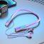 Wireless BT RGB Light Gaming Headset  Heavy Bass Luminous In Ear Game Earphones Adjustable Portable Neck Hanging Headphone