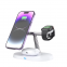 3-in-1 portable mobile phone bracket wireless charger 15W High Quality Desktop Magnetic headset watch Charge Station