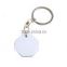 Manufacture Price New heat transfer MDF key chain ring Sublimation blank