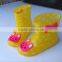 Cartoon crystal jelly slip children rain boot Transparent pvc children boots