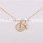 wholesale fashion silver lock and key pendant 925 solid silver gold plated necklace