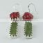 Deluxe !! Rough Ruby & Prehnite 925 Sterling Silver Earring, Silver Jewellery Wholesaler, Silver Jewellery Exporter & Suppliers