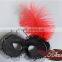 Wholesale Carnival Mask Ostrich Feather Decoration With Lace Side