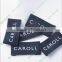 Black Color cool stuffed clothing woven labels for Men