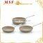 MSF-6090 Forged aluminum fry pan beige marble non stick coating interior marble heat resistant painting exterior