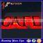 Super bright Galvanized crystal backlit outdoor logo sign