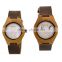 New Arrivals Bamboo Wooden Genuine Leather Watches Men / Custom Wood Watches Men