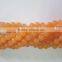 wholesale high quality gemstone orange dye jade round beads jewelry