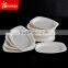 Food grade tableware bagasse paper pulp disposable square plate