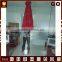 ooutdoor use red fabric material wooden beach umbrella with logo