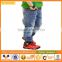 Hot Sale Custom Cheap Children's Jeans Pants Monkey Washed Elastic Waist Denim For Boy