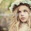Handmade foam rose flowers head wreath for wedding bridal headdress and girls summer holiday