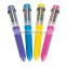 Top Rated Hot Sale Custom Cheap Plastic Shuttle Pens with Ten Colors of Ink Fashion Promotional Multiple Colors Ballpoint Pens