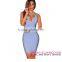 Gold Metal Embellished graceful Detail Black bandage dress factory