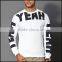 Custom Sweat Shirt Screen Print t shirt printing with low prices made in china