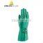 Nitrile gloves finishing coated free of silicone cotton flock lining safety gloves
