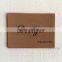Factory wholesales imitation leather label patch for children's hats