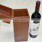 High quality luxury square leather red wine box with buckle