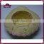 Girls beige woven paper straw hat with hand made flowers