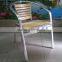 aluminum furniture modern design relaxing wooden stacking garden chair YC050
