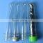 Test tube with metal screw caps