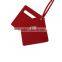 RED PVC luggage tag factory, print baggage PVC bag tag set
