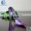 small cheap purple crystal high heels shoes paperweight