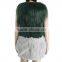 Women sheared rabbit fur and goat fur vest / women real fur vest/Stylish Long KZ150092