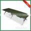 OEM Wholesale 600D Outdoor Aluminum Frame Military Adult Camping Bed