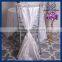 SH003L China cheap elegant wedding ivory beach organza chair sash with buckle