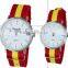 Gift cheap leather couple wrist quartz watches for promotional