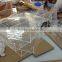 acrylic lucite clear serving trays with handles