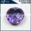 6*8mm round shape double checkerboard cut color changing synthetic corundum stone