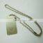 Stainless Dog Collar With a Plate Debossed on the Tag