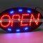 China 2016 flashing Full Color Tube Chip Color xxx bus video led open sign made in china