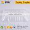 Transparent disposable plastic tray for meat and vegetable
