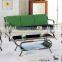 Modern black leather reception sofa HZ-317