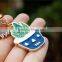 Beach travel souvnenir Custom moulded pvc keyring