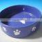 ceramic pet bowl dog bowl with paw