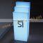 point of sales display stand with light/Acrylic LED Light Tower/product display light box stand